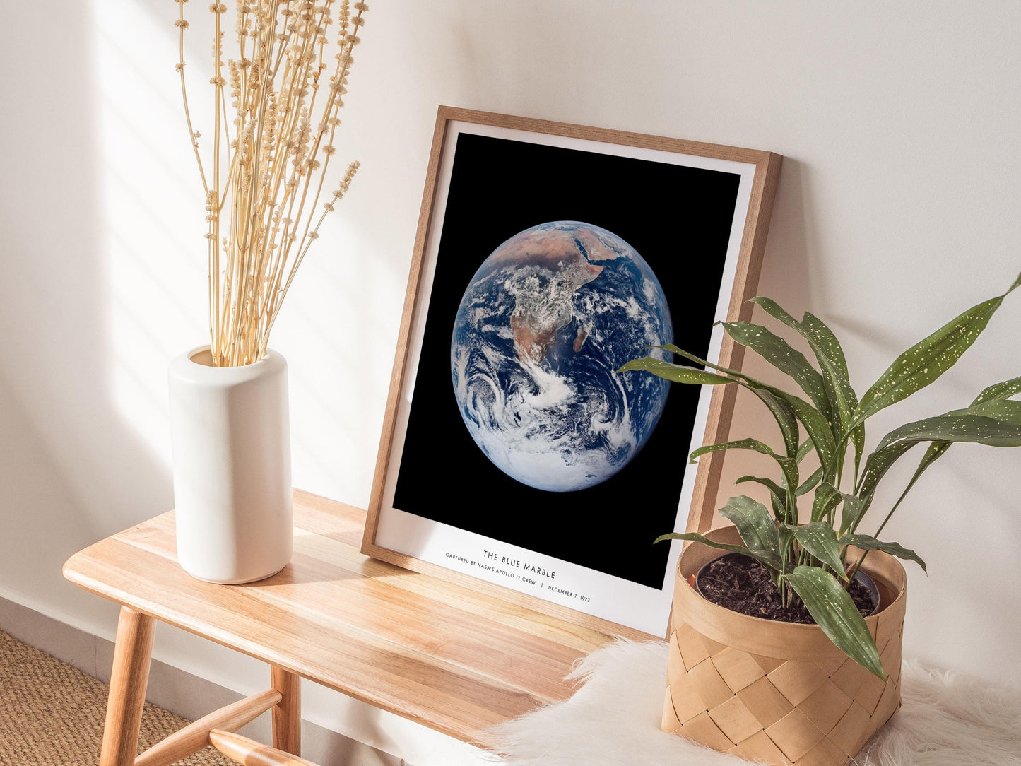 Blue Marble NASA Iconic Earth Space Print Wall Art