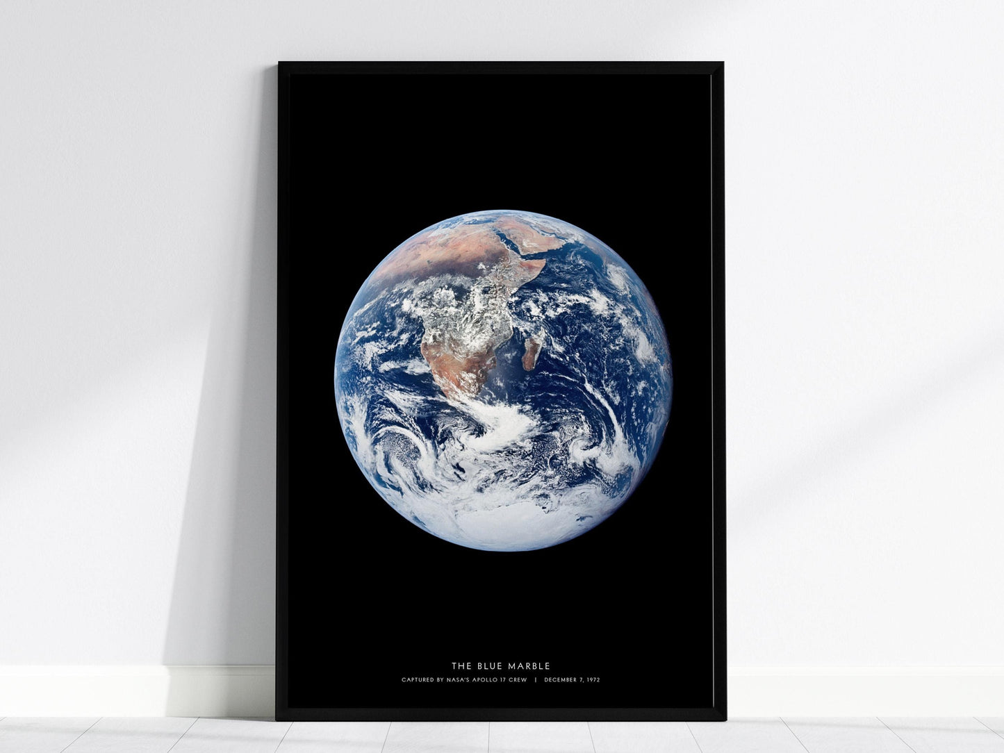 Blue Marble Earth Apollo 17 NASA Space Print Wall Art