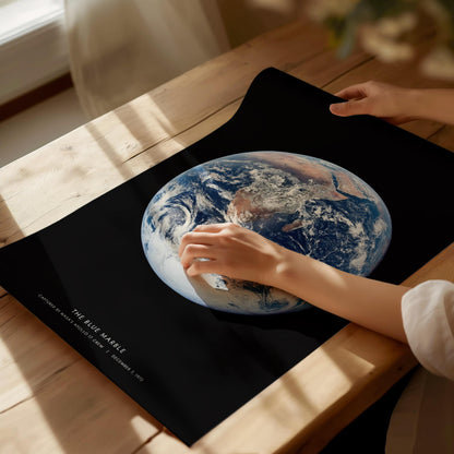 Blue Marble Earth Apollo 17 NASA Space Print Wall Art