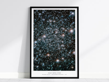 Heavy Metal Stars NASA Space Reticulum II Galaxy Celestial Wall Art