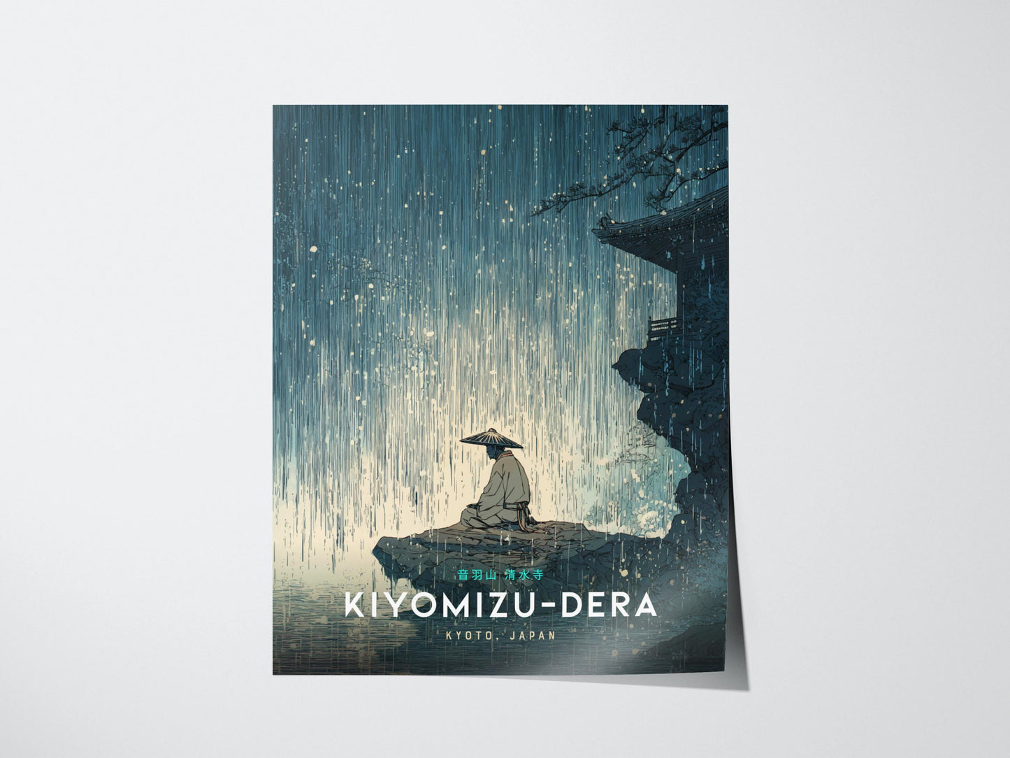 Kyoto Kiyomizu-dera Temple Japan Vintage Japanese Art Print