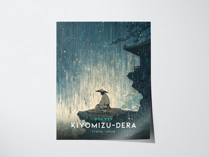 Kyoto Kiyomizu-dera Temple Japan Vintage Japanese Art Print