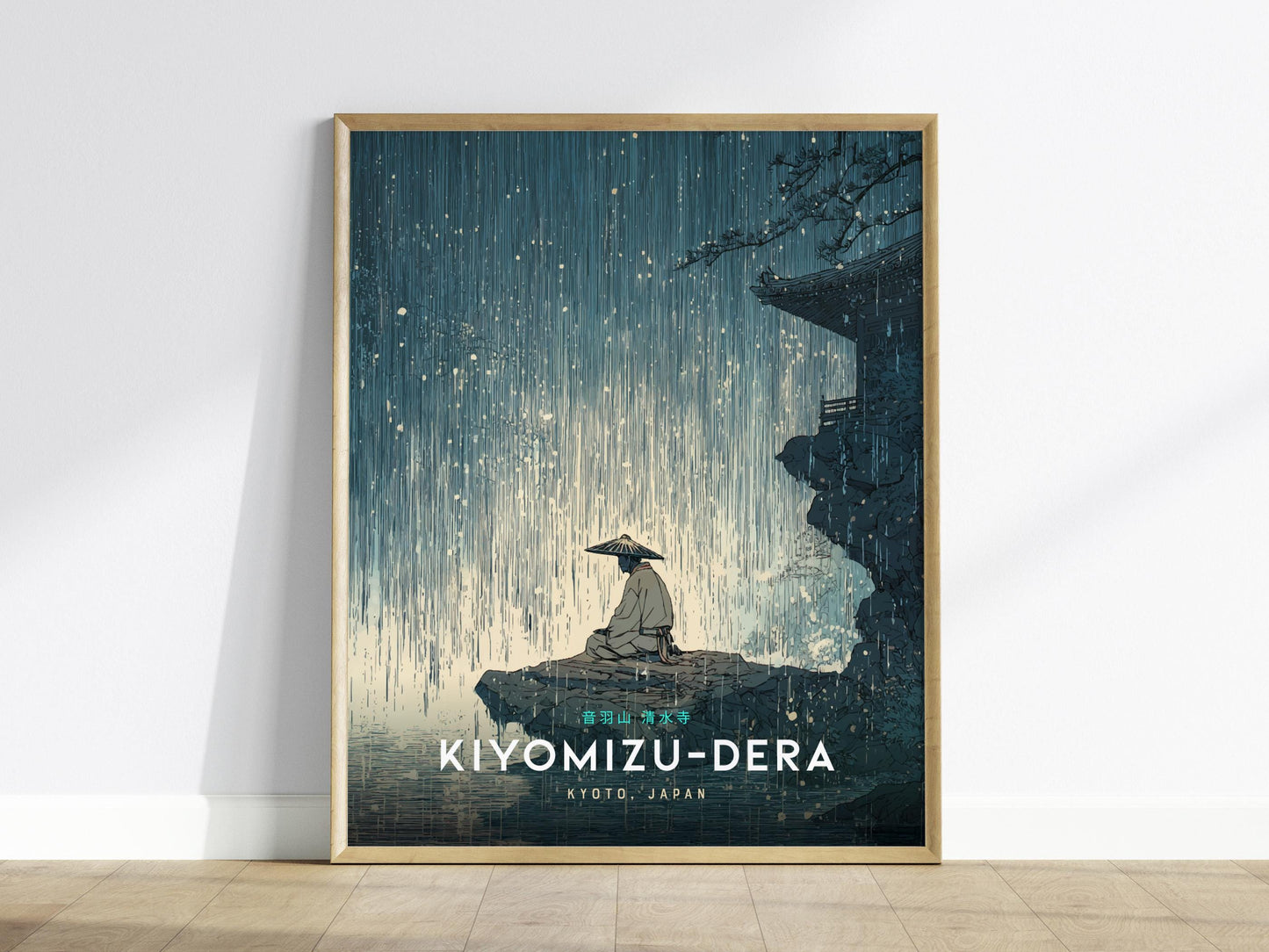 Kyoto Kiyomizu-dera Temple Japan Vintage Japanese Art Print