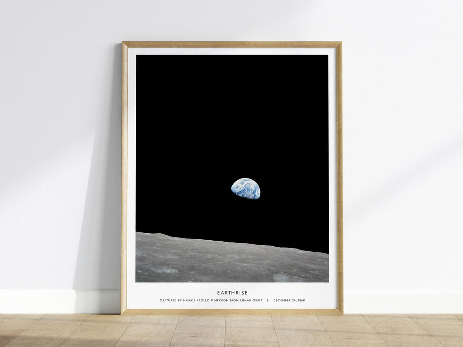 Earthrise NASA Space Print Planet Science Wall Art