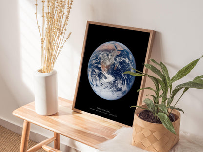 Blue Marble Earth Apollo 17 NASA Space Print Wall Art