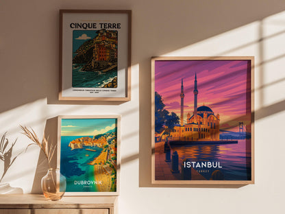 Istanbul Turkey Ortaköy Mosque & Bosphorus Bridge Wall Art