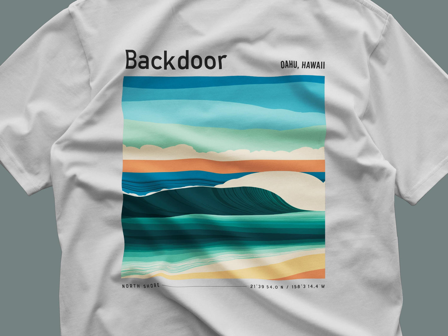 Backdoor Pocket Tee Pipeline North Shore Hawaii Vintage Surf Shirt