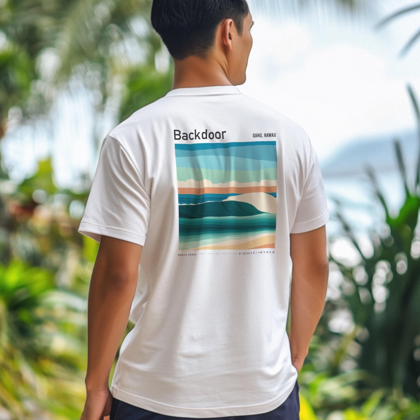 Backdoor Pocket Tee Pipeline North Shore Hawaii Vintage Surf Shirt