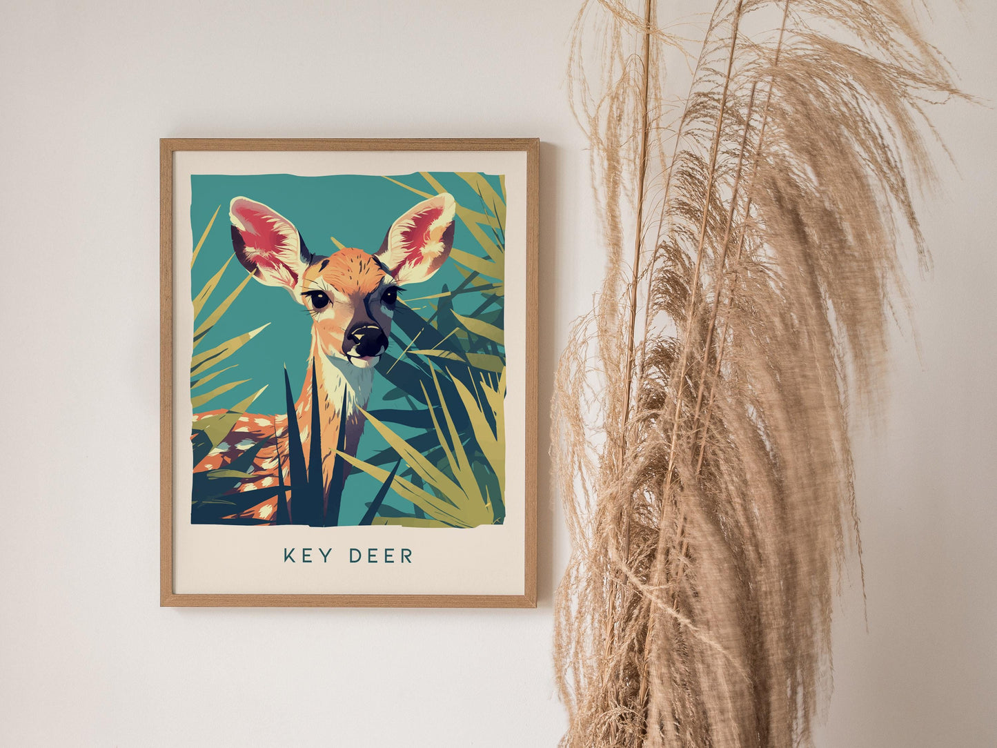 Key Deer Florida Keys Wildlife Big Pine Key Tropical Beach House Wall Art