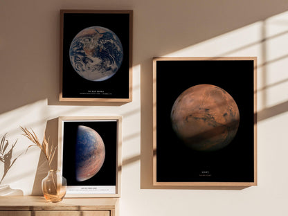 Mars NASA Red Planet Poster Science Classroom Wall Art