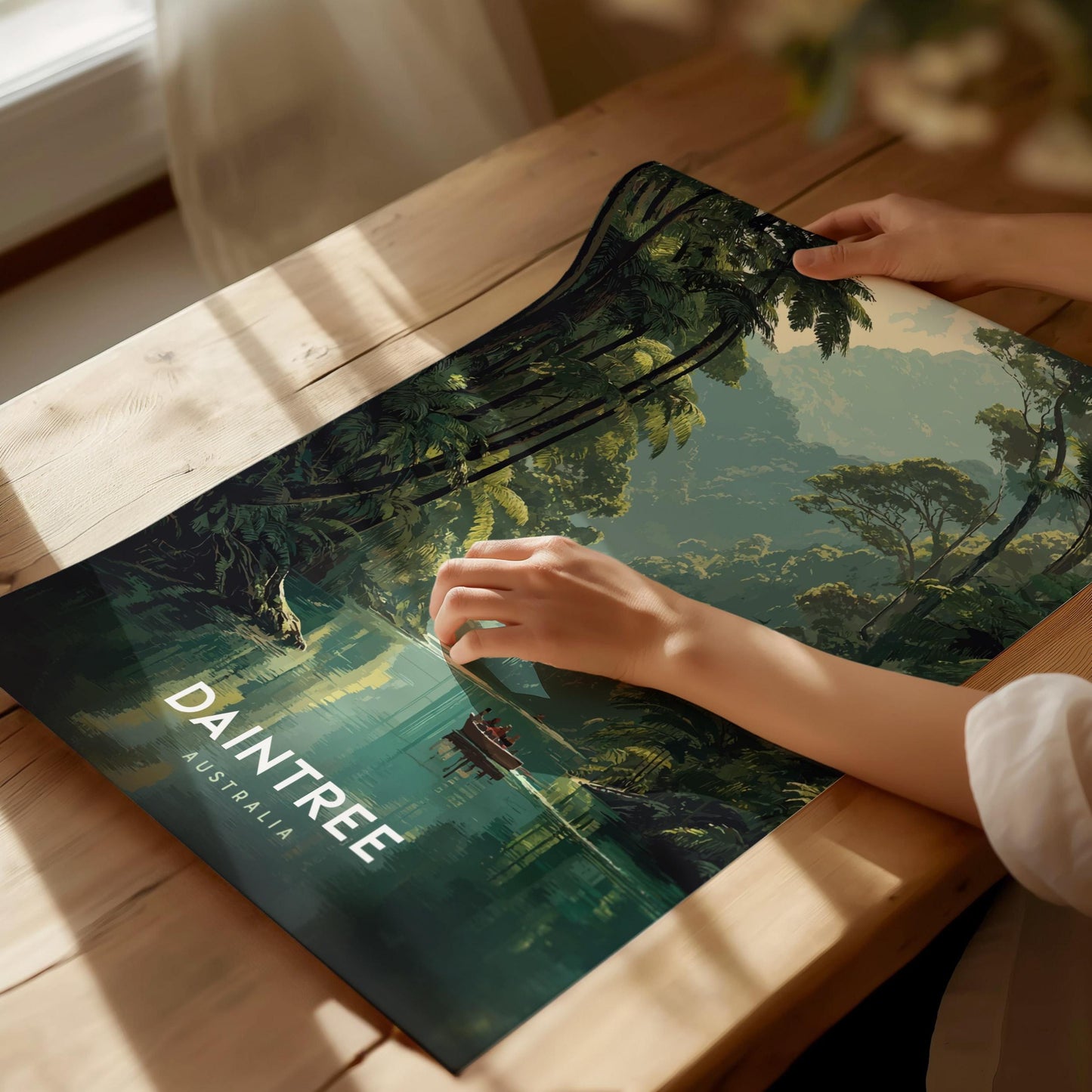 Daintree Rainforest Australia Lush Jungle Framed Unframed Tropical Travel Print Wall Art
