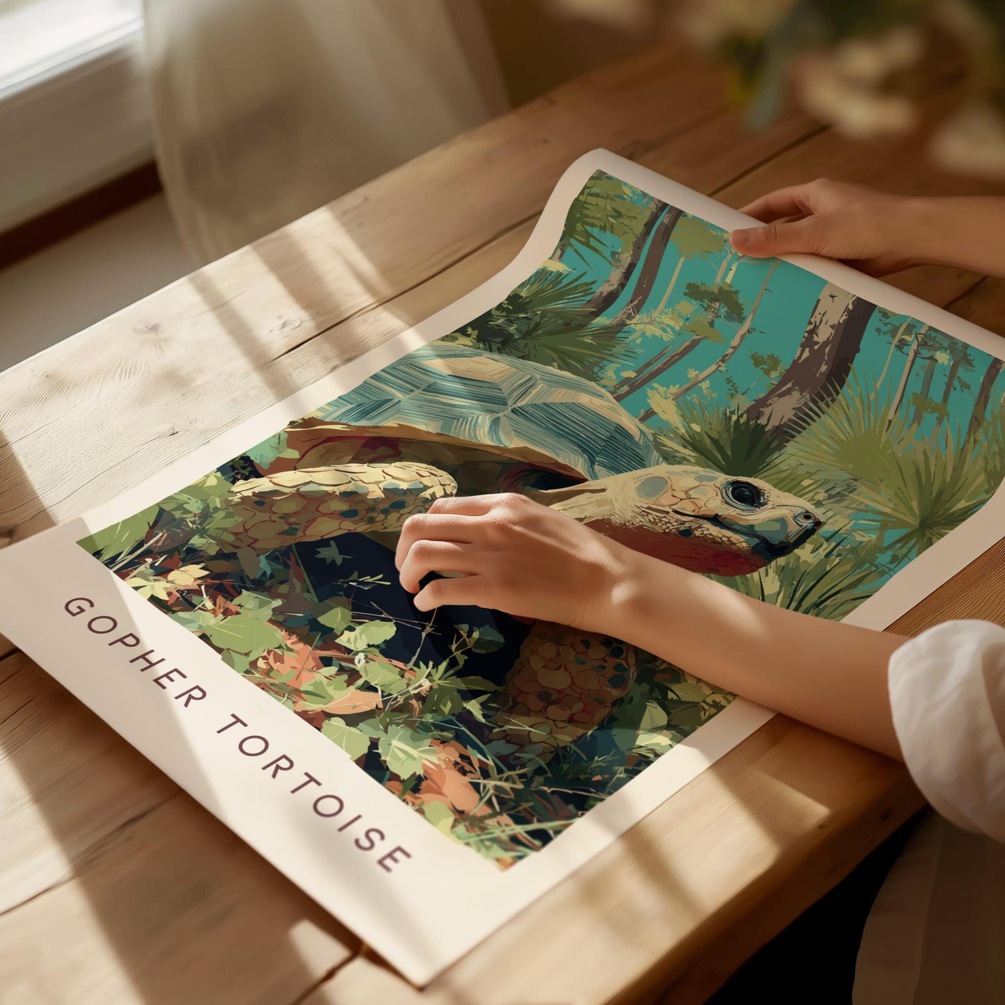 Gopher Tortoise Print | Florida Wildlife Wall Art