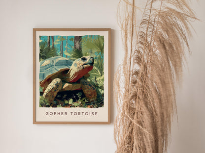 Gopher Tortoise Print | Florida Wildlife Wall Art