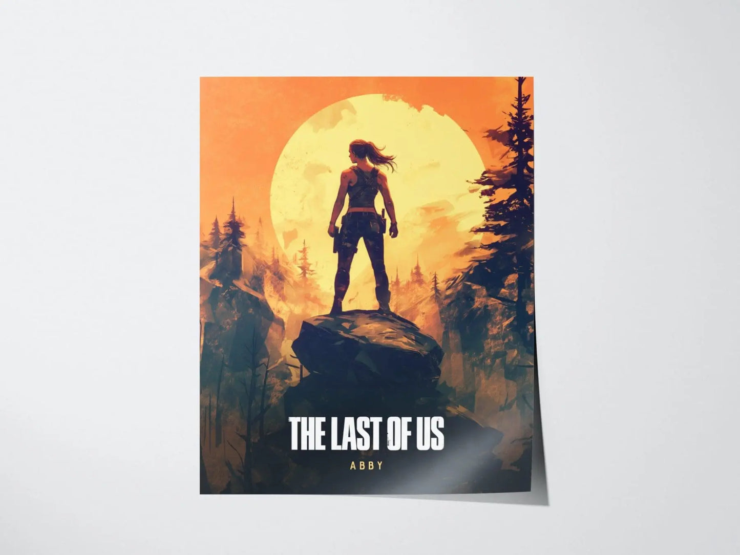 The Last of Us Part II Poster, Abby, Gaming Room Poster, Gaming Wall Poster, Gaming Print Poster, Game Gift, Video Games Poster, Gamer Gift