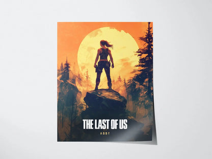 The Last of Us Part II Poster, Abby, Gaming Room Poster, Gaming Wall Poster, Gaming Print Poster, Game Gift, Video Games Poster, Gamer Gift