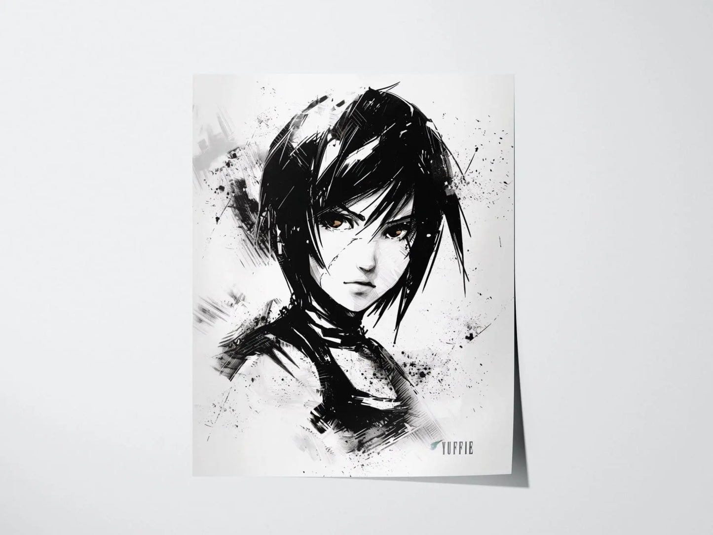 Yuffie Final Fantasy VII  Framed Wall Art - Limited Edition Print, FF7 Yuffie Poster, Final Fantasy VII Rebirth, FF7 Remake, Gamer Decor Art