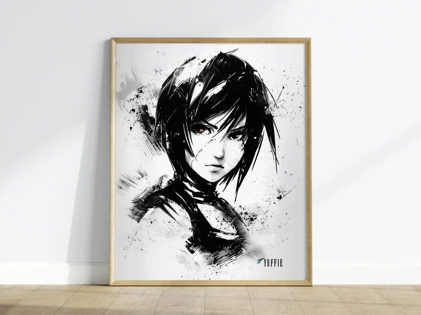 Yuffie Final Fantasy VII  Framed Wall Art - Limited Edition Print, FF7 Yuffie Poster, Final Fantasy VII Rebirth, FF7 Remake, Gamer Decor Art