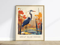 Great Blue Heron Poster