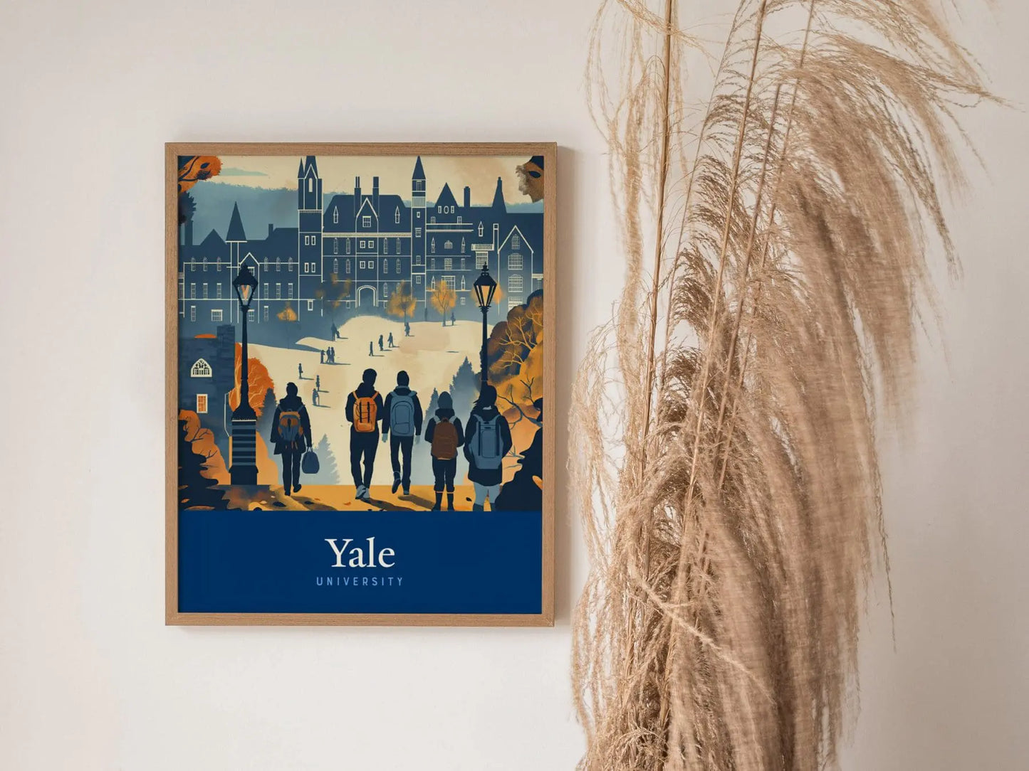 Yale College Campus - A Legacy of Academic Excellence & Historic Architecture in New Haven Poster | Dorm Room Decor, Great Alumni Gift