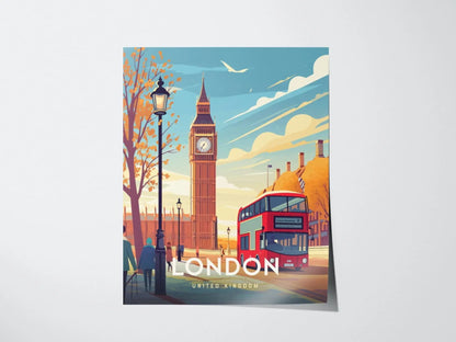 London, Iconic Big Ben: Timeless England Travel Print - London Wall Art & Traveler Gift, London United Kingdom Traveler Gift - Home Decor