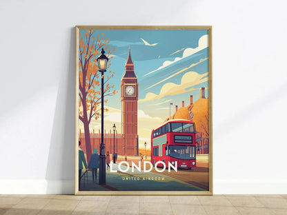 London, Iconic Big Ben: Timeless England Travel Print - London Wall Art & Traveler Gift, London United Kingdom Traveler Gift - Home Decor