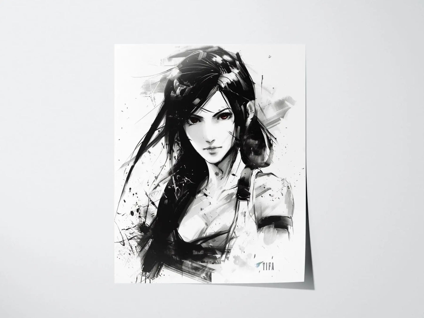 Tifa Final Fantasy VII  Framed Wall Art - Limited Edition Fine Art Print, FF7 Tifa Poster, Final Fantasy VII Rebirth, Gamer Gift, Home Decor