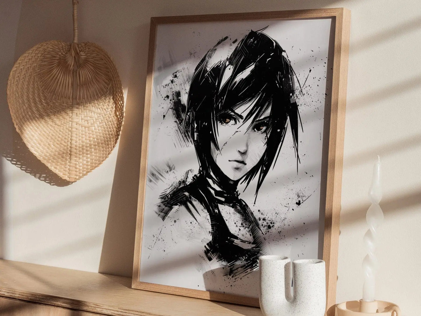 Yuffie Final Fantasy VII  Framed Wall Art - Limited Edition Print, FF7 Yuffie Poster, Final Fantasy VII Rebirth, FF7 Remake, Gamer Decor Art