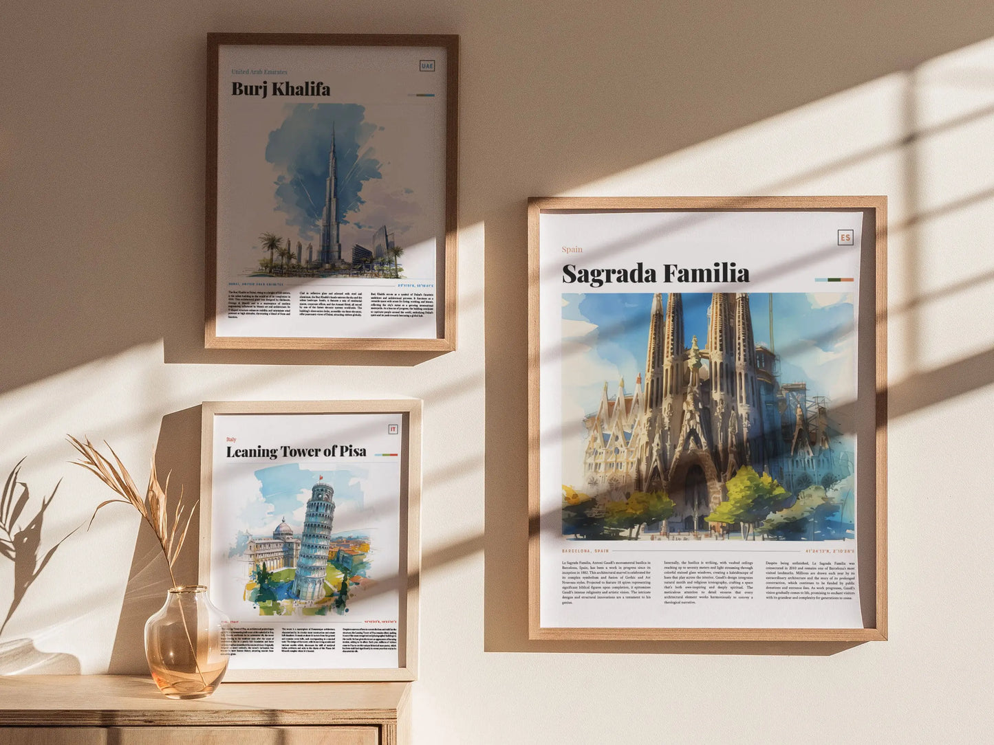 Sagrada Familia Framed Travel Poster, Barcelona Spain Travel Poster, Architecture Series, Barcelona Spain Travel Art, Barcelona Spain Gift