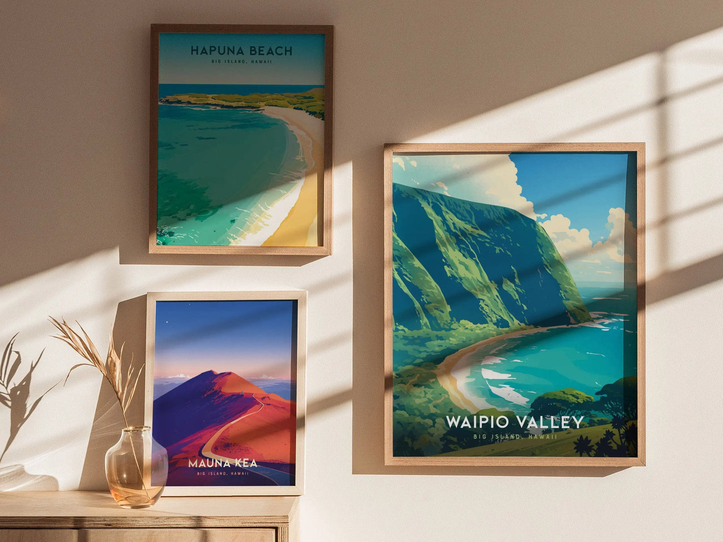 Waipio Valley Lookout Poster, Big Island Hawaii - Exquisite Panoramic Landscape View, Home or Office Wall Art, Available Framed/Unframed