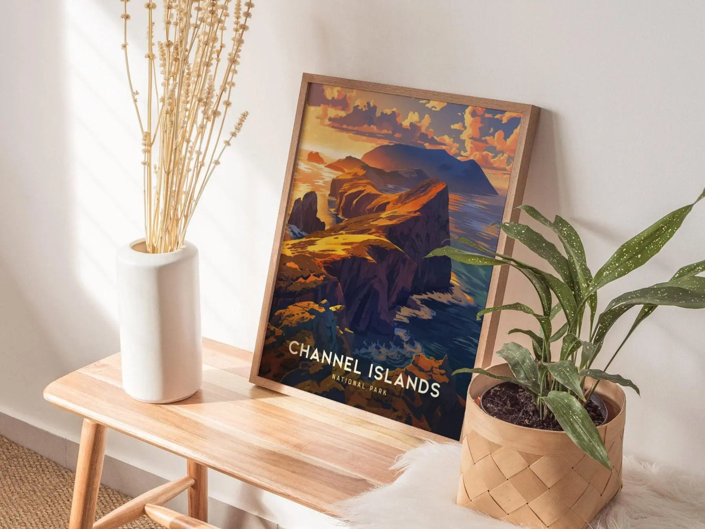 Channel Islands National Park, California Poster - Stunning Coastal Views, Available Framed/Unframed, Ideal for National Park Lovers