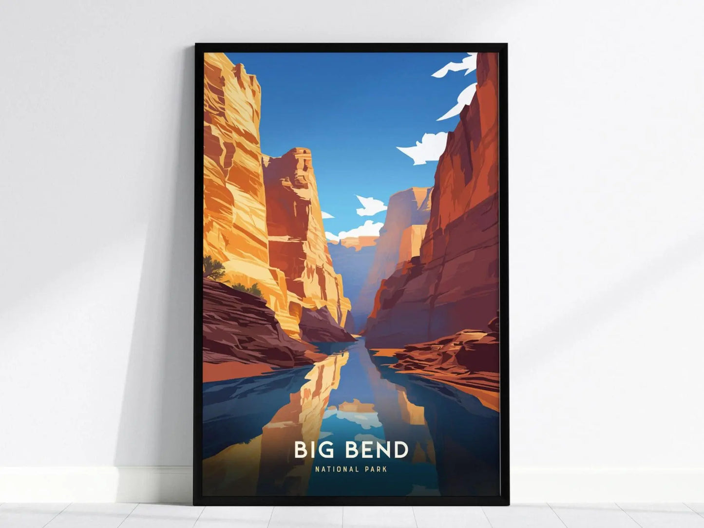 Big Bend National Park, Texas Poster - Stunning Santa Elena Canyon Landscape, Available Framed or Unframed, Perfect National Park Gift