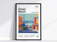 Ocean Beach San Francisco Surf Poster