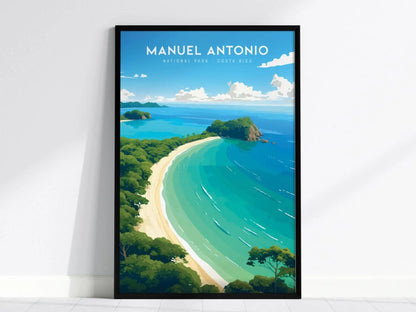 Manuel Antonio National Park, Costa Rica Poster – Stunning Playa Manuel Antonio Beach, Available Framed/Unframed, Costa Rica Souvenir Gift