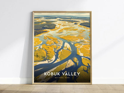 Kobuk Valley National Park, Alaska Poster - Majestic Dunes and Wildlife Scenery, Available Framed/Unframed, Great National Park Gift