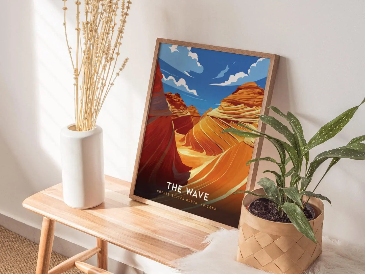 The Wave, Coyote Buttes North, Arizona Poster – Stunning Desert Artwork, Available Framed/Unframed, Perfect Souvenir for The Wave, Wall Art