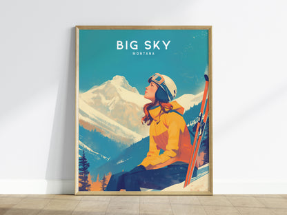 Montana Gallery Wall | Lone Peak, Hidden Lake Overlook & Whitefish | Set of 5 Framed Prints — styled in a modern interior