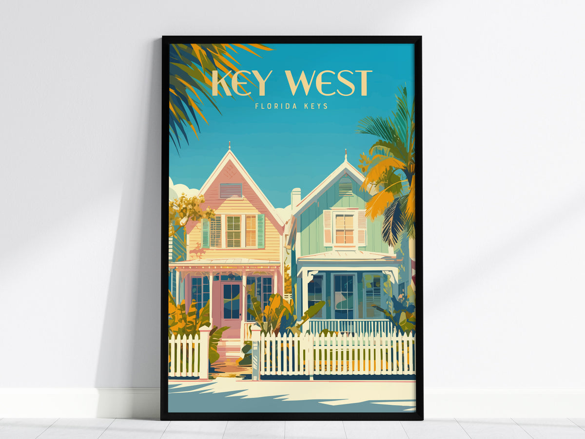 Keys Florida Gallery Wall | Set of 8 | Art Print Set | Bedroom Wall Art