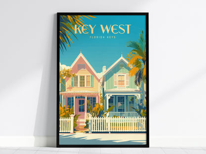 Keys Florida Gallery Wall | Set of 8 | Art Print Set | Bedroom Wall Art