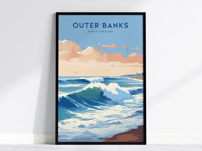 North Carolina Gallery Wall | Outer Banks, Roan Highlands & Asheville | Set of 3 Framed Prints