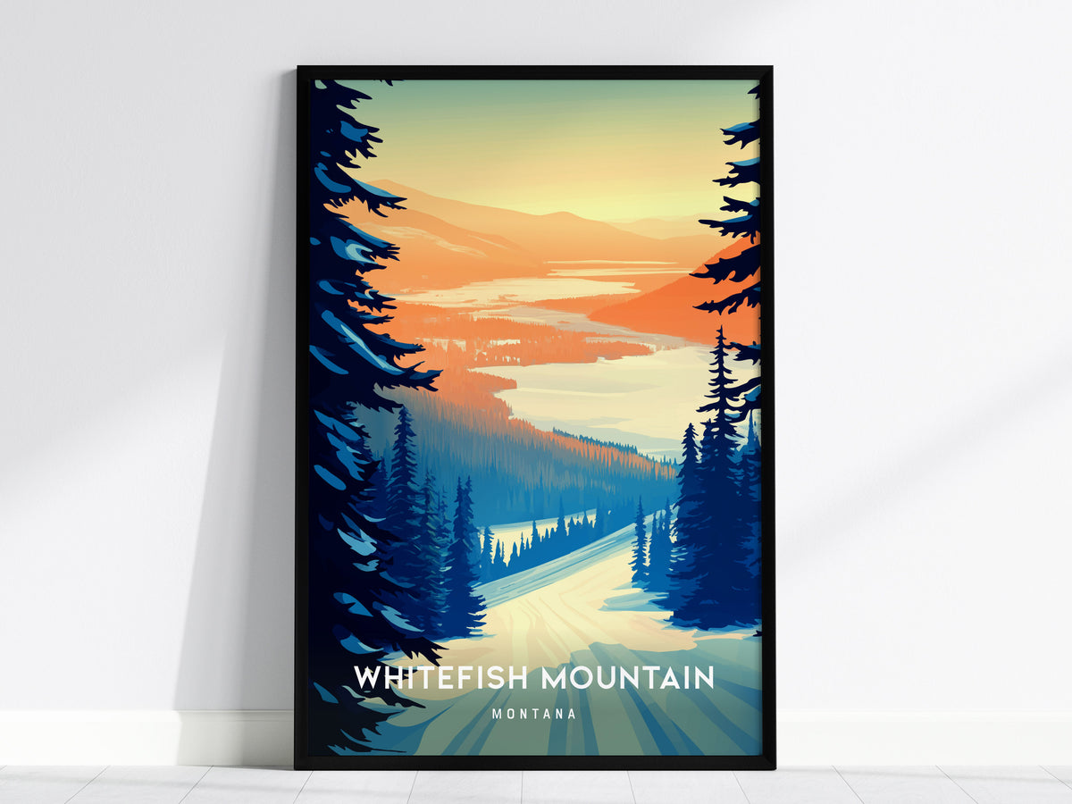 Ski Run Collection | Gallery Wall Set of 4 | Curated Gallery Wall | Framed Print Set