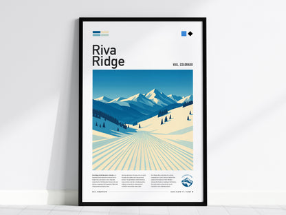 Ski Run Collection | Gallery Wall Set of 8 | Framed Gallery Set | Gallery Wall Kit
