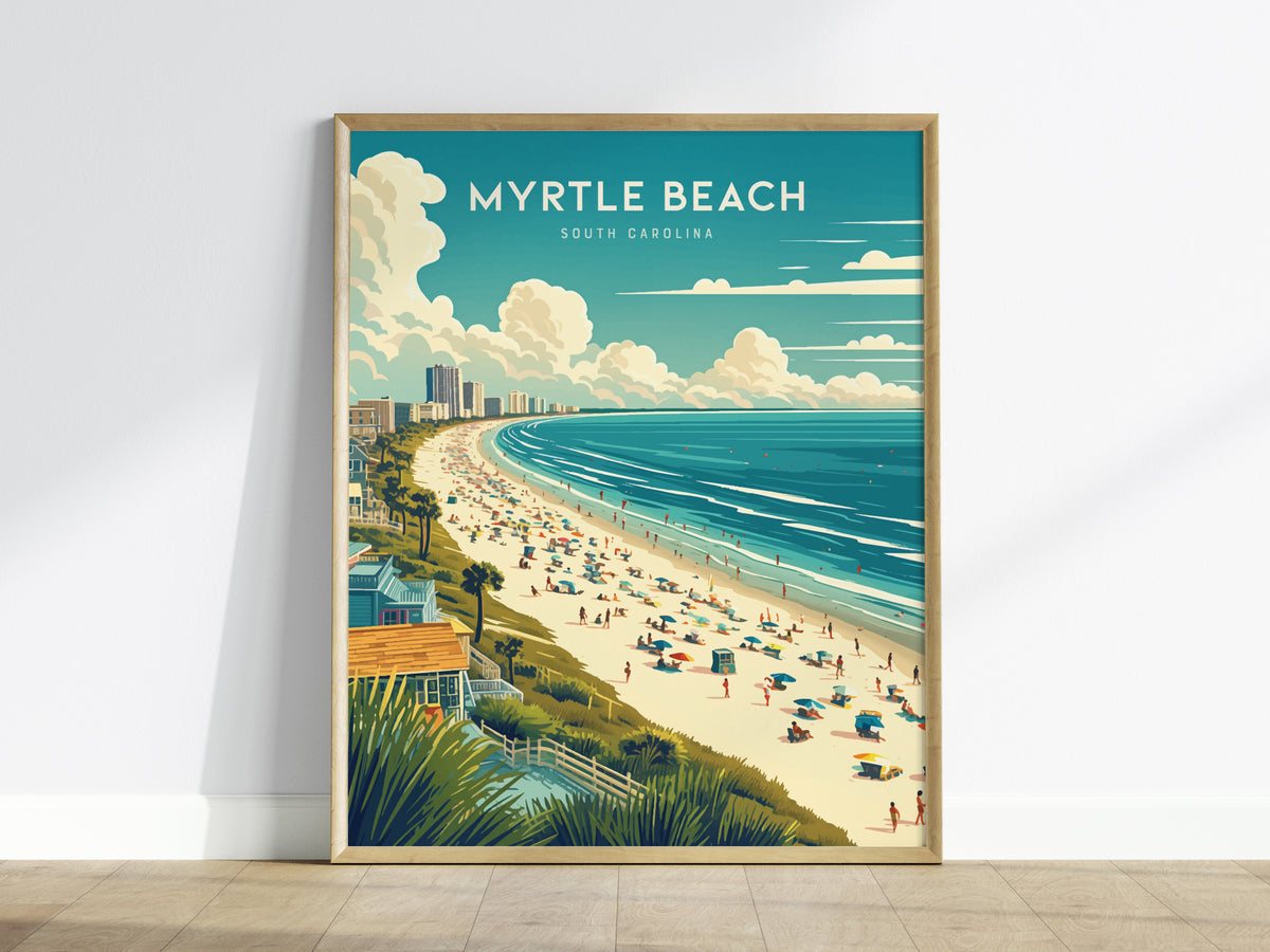South Carolina Gallery Wall | Myrtle Beach & Kiawah Island | Set of 4 Matching Framed Prints