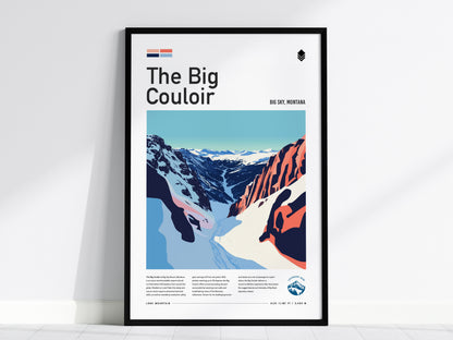 Ski Run Collection | Gallery Wall Set of 8 | Framed Gallery Set | Gallery Wall Kit