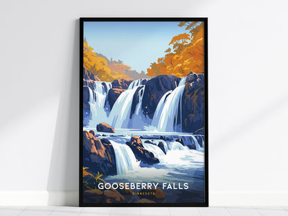 Minnesota Gallery Wall | Gooseberry Falls & Grand Marais | Set of 8 Matching Framed Prints
