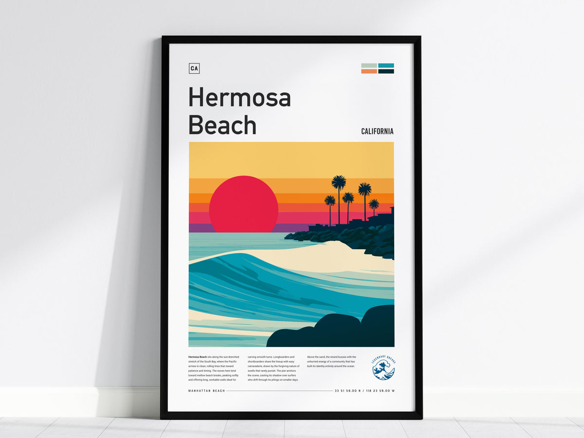 Los Angeles Travel Gallery Wall | Set of 4 | Framed Art Set | Curated Wall Decor