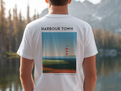 Harbour Town Golf T-Shirt | Low Country Links Classic Tee — design printed on the back of the t-shirt