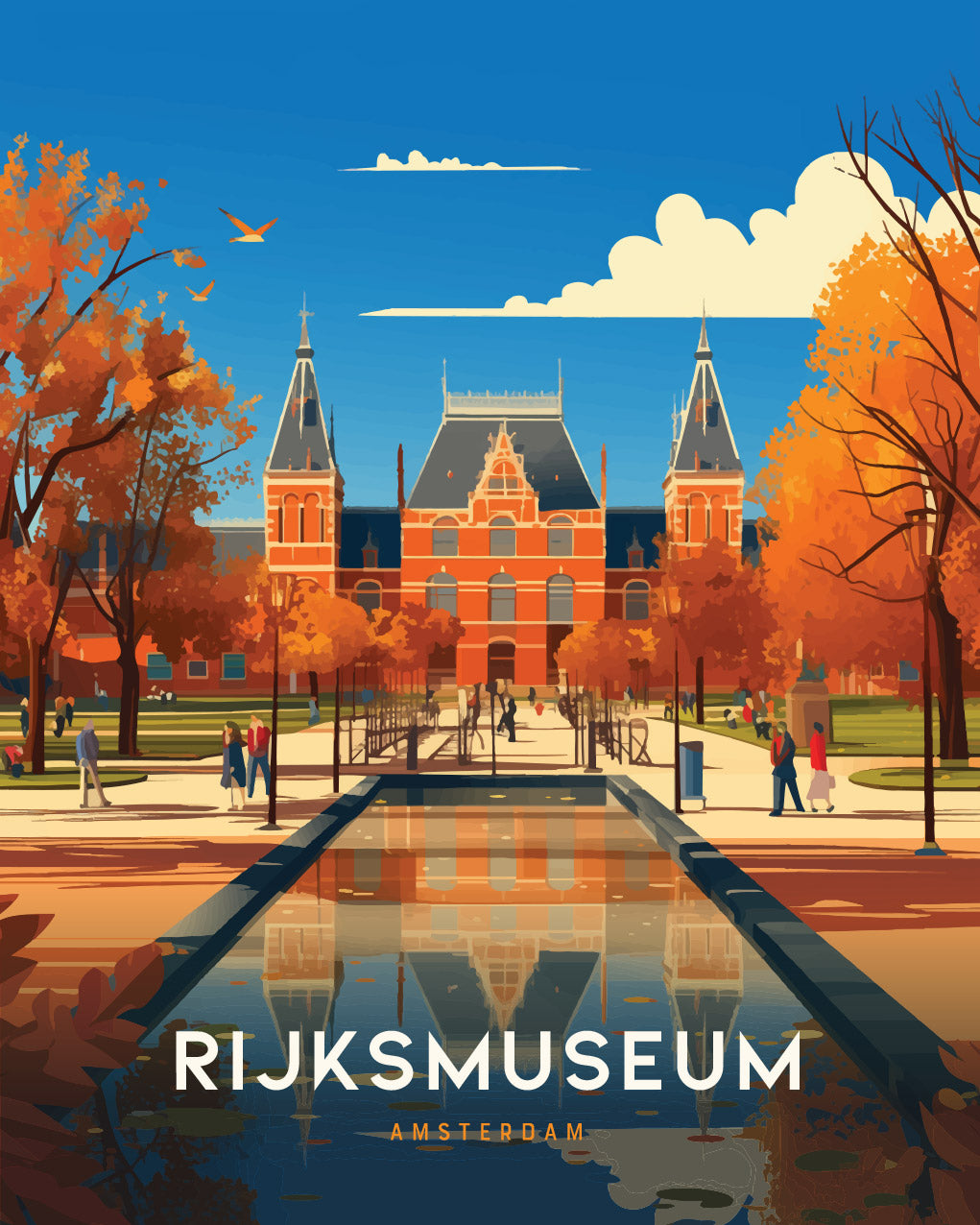Rijksmuseum Poster | Amsterdam Dutch Masters Art Museum Netherlands