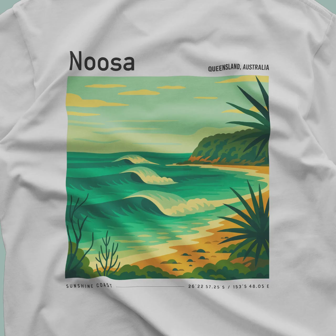 Noosa Surf Shirt Tee Longboard Australia T Shirt | Swell Scenes