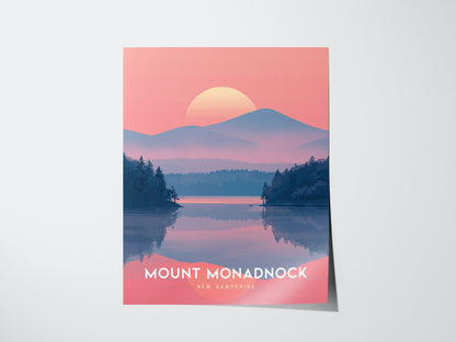 Mount Monadnock Poster | Stunning New Hampshire Sunset Scene | Bring Outdoor Serenity to Your Space