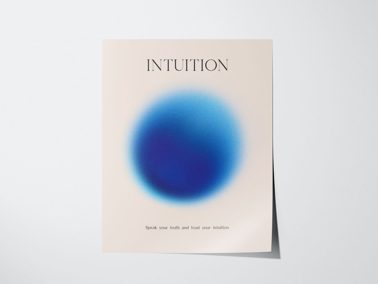 Intuition Aura Poster | Minimalist Wall Art for Mindfulness & Personal Reflection